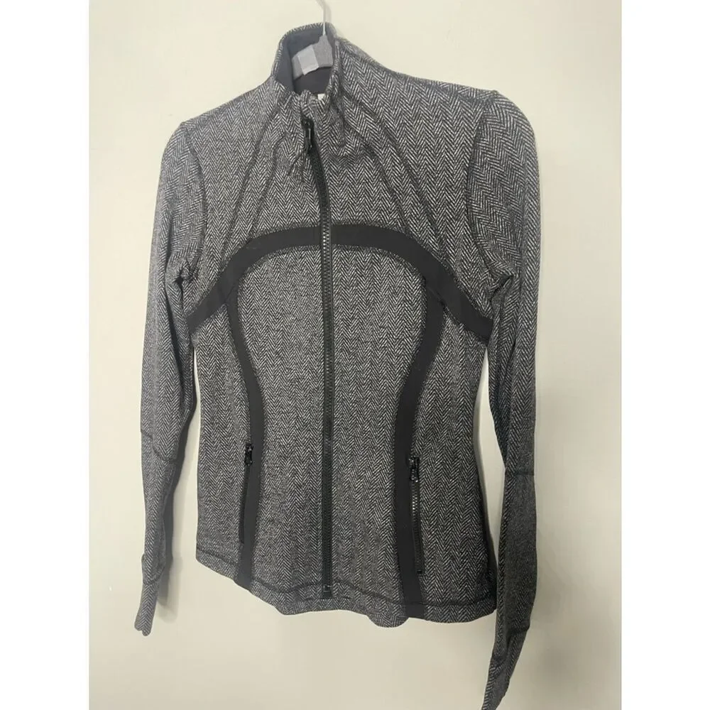 Lululemon Heathered Herringbone Heathered Deep Coal Black sweatshirt